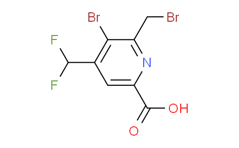 3-Bromo-2-(bromomethyl)-4-(difluoromethyl)pyridine-6-carboxylic acid