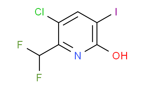 3-Chloro-2-(difluoromethyl)-6-hydroxy-5-iodopyridine