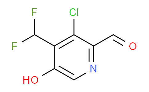 3-Chloro-4-(difluoromethyl)-5-hydroxypyridine-2-carboxaldehyde