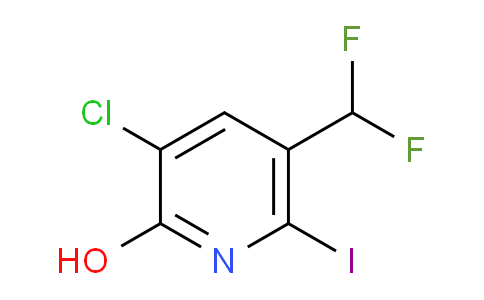 3-Chloro-5-(difluoromethyl)-2-hydroxy-6-iodopyridine