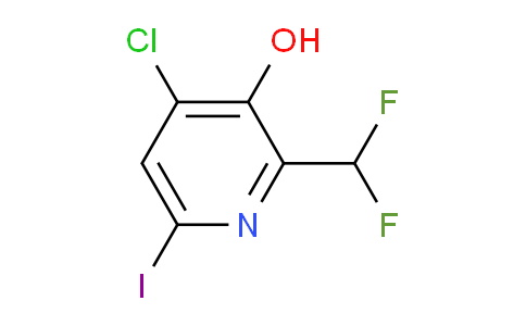 4-Chloro-2-(difluoromethyl)-3-hydroxy-6-iodopyridine