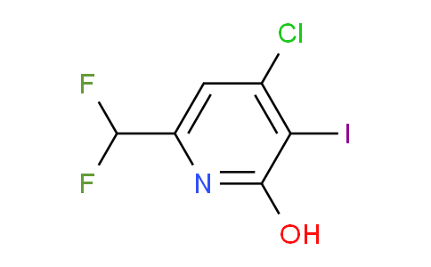 4-Chloro-6-(difluoromethyl)-2-hydroxy-3-iodopyridine