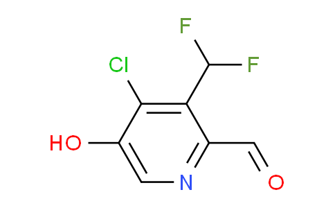 4-Chloro-3-(difluoromethyl)-5-hydroxypyridine-2-carboxaldehyde