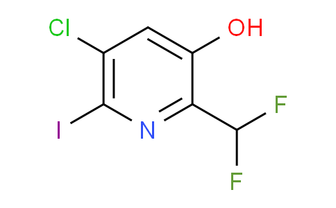 5-Chloro-2-(difluoromethyl)-3-hydroxy-6-iodopyridine