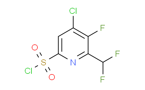 4-Chloro-2-(difluoromethyl)-3-fluoropyridine-6-sulfonyl chloride