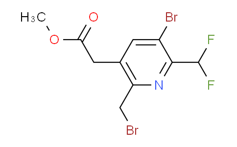 AM119183 | 1805387-42-1 | Methyl 3-bromo-6-(bromomethyl)-2-(difluoromethyl)pyridine-5-acetate