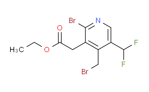 AM119192 | 1805382-58-4 | Ethyl 2-bromo-4-(bromomethyl)-5-(difluoromethyl)pyridine-3-acetate