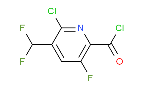 2-Chloro-3-(difluoromethyl)-5-fluoropyridine-6-carbonyl chloride