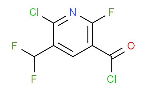 2-Chloro-3-(difluoromethyl)-6-fluoropyridine-5-carbonyl chloride