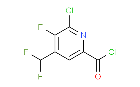 2-Chloro-4-(difluoromethyl)-3-fluoropyridine-6-carbonyl chloride