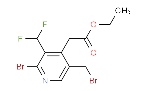 AM119199 | 1805355-15-0 | Ethyl 2-bromo-5-(bromomethyl)-3-(difluoromethyl)pyridine-4-acetate