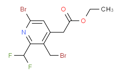 AM119203 | 1805368-24-4 | Ethyl 6-bromo-3-(bromomethyl)-2-(difluoromethyl)pyridine-4-acetate