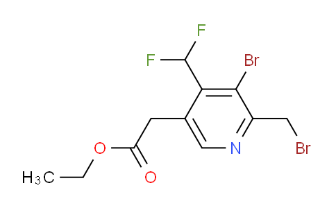 AM119212 | 1806923-26-1 | Ethyl 3-bromo-2-(bromomethyl)-4-(difluoromethyl)pyridine-5-acetate