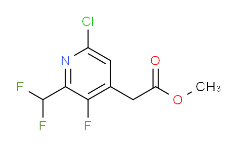 Methyl 6-chloro-2-(difluoromethyl)-3-fluoropyridine-4-acetate