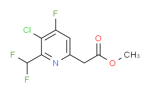 Methyl 3-chloro-2-(difluoromethyl)-4-fluoropyridine-6-acetate