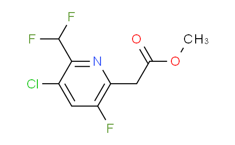 Methyl 3-chloro-2-(difluoromethyl)-5-fluoropyridine-6-acetate