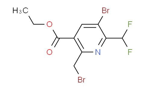 Ethyl 3-bromo-6-(bromomethyl)-2-(difluoromethyl)pyridine-5-carboxylate