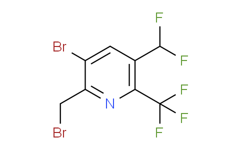 3-Bromo-2-(bromomethyl)-5-(difluoromethyl)-6-(trifluoromethyl)pyridine