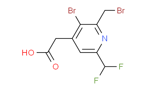 3-Bromo-2-(bromomethyl)-6-(difluoromethyl)pyridine-4-acetic acid