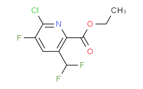 Ethyl 2-chloro-5-(difluoromethyl)-3-fluoropyridine-6-carboxylate