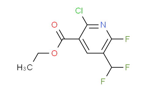Ethyl 2-chloro-5-(difluoromethyl)-6-fluoropyridine-3-carboxylate