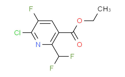 Ethyl 2-chloro-6-(difluoromethyl)-3-fluoropyridine-5-carboxylate