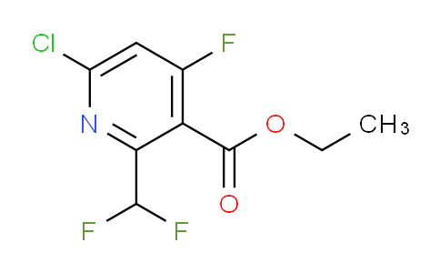 Ethyl 6-chloro-2-(difluoromethyl)-4-fluoropyridine-3-carboxylate