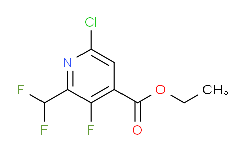 Ethyl 6-chloro-2-(difluoromethyl)-3-fluoropyridine-4-carboxylate