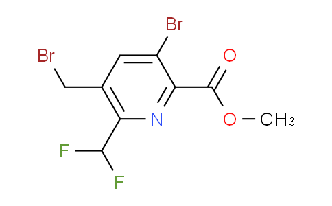 AM119361 | 1805392-30-6 | Methyl 3-bromo-5-(bromomethyl)-6-(difluoromethyl)pyridine-2-carboxylate