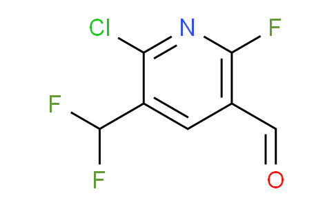 2-Chloro-3-(difluoromethyl)-6-fluoropyridine-5-carboxaldehyde