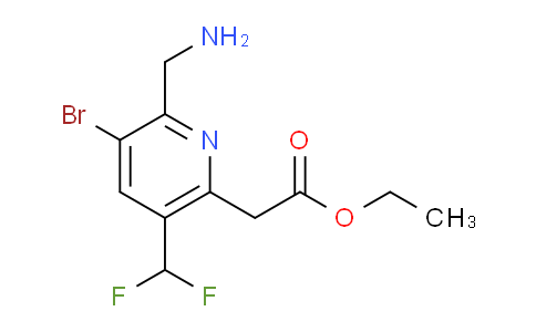 AM119435 | 1805340-69-5 | Ethyl 2-(aminomethyl)-3-bromo-5-(difluoromethyl)pyridine-6-acetate