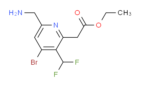 AM119438 | 1805447-92-0 | Ethyl 6-(aminomethyl)-4-bromo-3-(difluoromethyl)pyridine-2-acetate