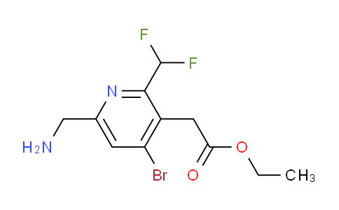 AM119440 | 1806971-00-5 | Ethyl 6-(aminomethyl)-4-bromo-2-(difluoromethyl)pyridine-3-acetate