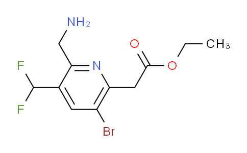 AM119443 | 1805943-74-1 | Ethyl 2-(aminomethyl)-5-bromo-3-(difluoromethyl)pyridine-6-acetate