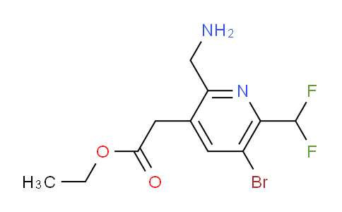 AM119444 | 1807000-22-1 | Ethyl 2-(aminomethyl)-5-bromo-6-(difluoromethyl)pyridine-3-acetate