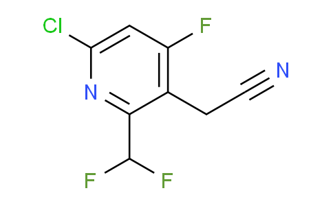 6-Chloro-2-(difluoromethyl)-4-fluoropyridine-3-acetonitrile