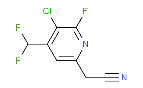 AM119471 | 1805384-54-6 | 3-Chloro-4-(difluoromethyl)-2-fluoropyridine-6-acetonitrile