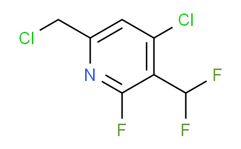 4-Chloro-6-(chloromethyl)-3-(difluoromethyl)-2-fluoropyridine
