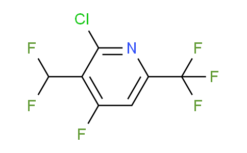 2-Chloro-3-(difluoromethyl)-4-fluoro-6-(trifluoromethyl)pyridine