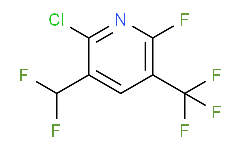 2-Chloro-3-(difluoromethyl)-6-fluoro-5-(trifluoromethyl)pyridine