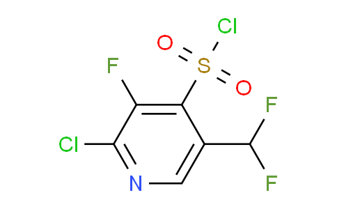 2-Chloro-5-(difluoromethyl)-3-fluoropyridine-4-sulfonyl chloride