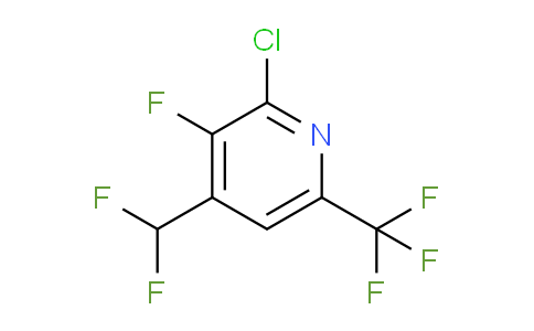 2-Chloro-4-(difluoromethyl)-3-fluoro-6-(trifluoromethyl)pyridine