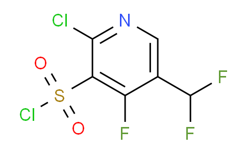 2-Chloro-5-(difluoromethyl)-4-fluoropyridine-3-sulfonyl chloride