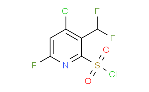 4-Chloro-3-(difluoromethyl)-6-fluoropyridine-2-sulfonyl chloride