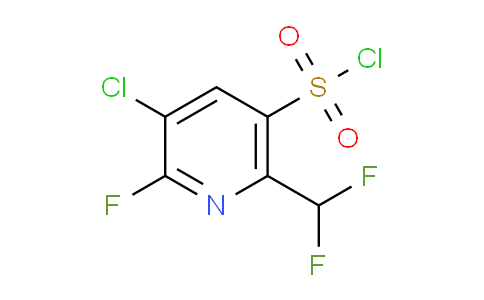 3-Chloro-6-(difluoromethyl)-2-fluoropyridine-5-sulfonyl chloride