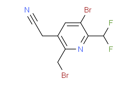 3-Bromo-6-(bromomethyl)-2-(difluoromethyl)pyridine-5-acetonitrile