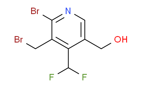 2-Bromo-3-(bromomethyl)-4-(difluoromethyl)pyridine-5-methanol