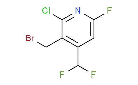 3-(Bromomethyl)-2-chloro-4-(difluoromethyl)-6-fluoropyridine