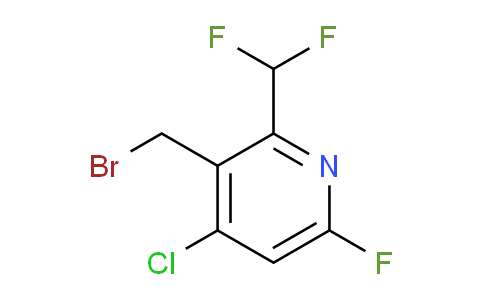 3-(Bromomethyl)-4-chloro-2-(difluoromethyl)-6-fluoropyridine