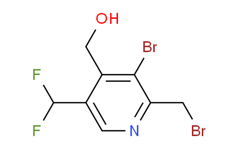 3-Bromo-2-(bromomethyl)-5-(difluoromethyl)pyridine-4-methanol